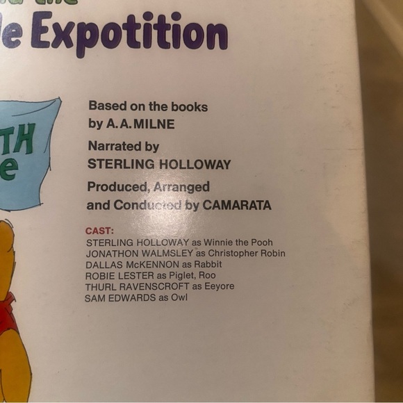 Vintage 1968 Disney LP – Winnie the Pooh & the North Pole Expotition Book & LP - Picture 8 of 9